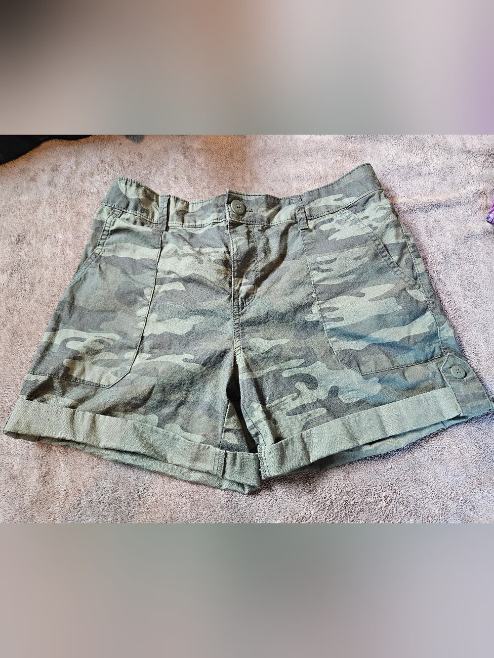 Social Standard by Sanctuary Camo Utility Shorts